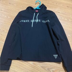 Guess Black Logo Hoodie for Men